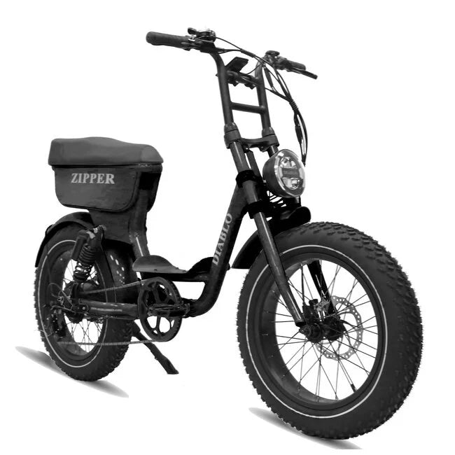 Diablo Zipper Zwart fatbike