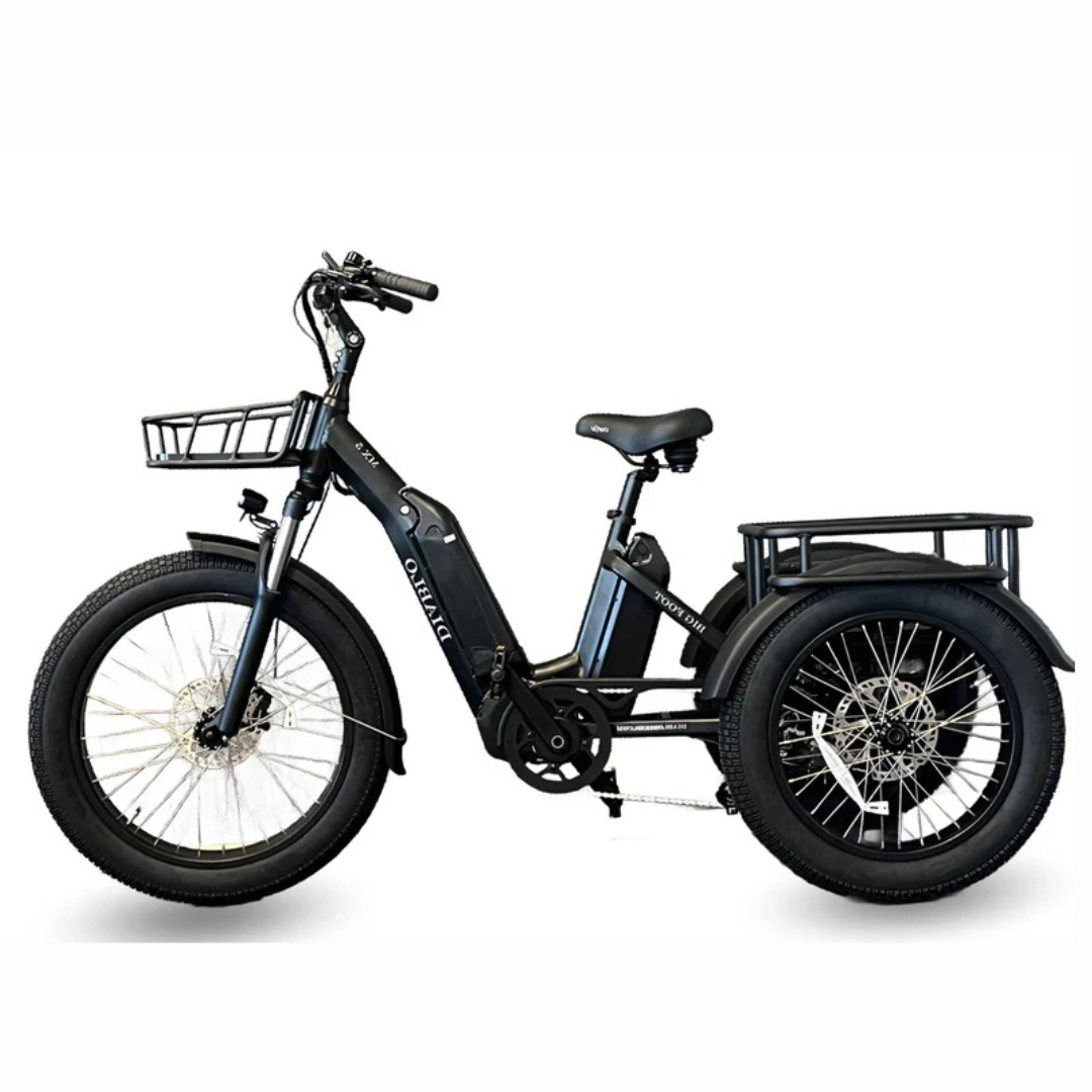 Diablo driewieler fatbike zwart