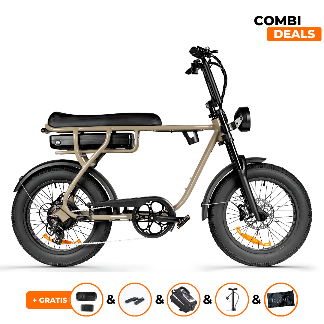 EB20 Taupe | Fatbike | Bekerhouder | 2025 edition | Combi-deal