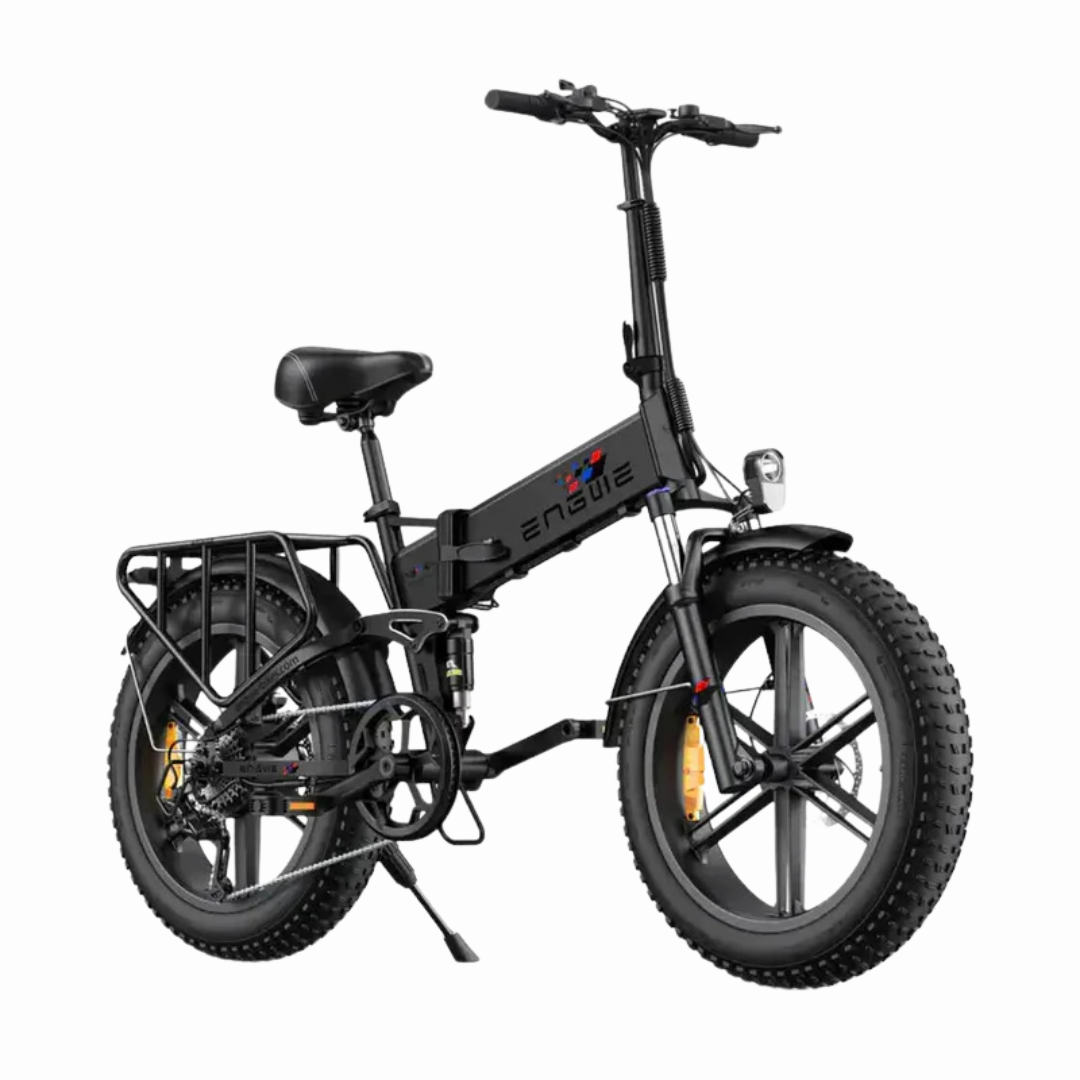 Engwe ENGINE X schuinaanzicht zwart