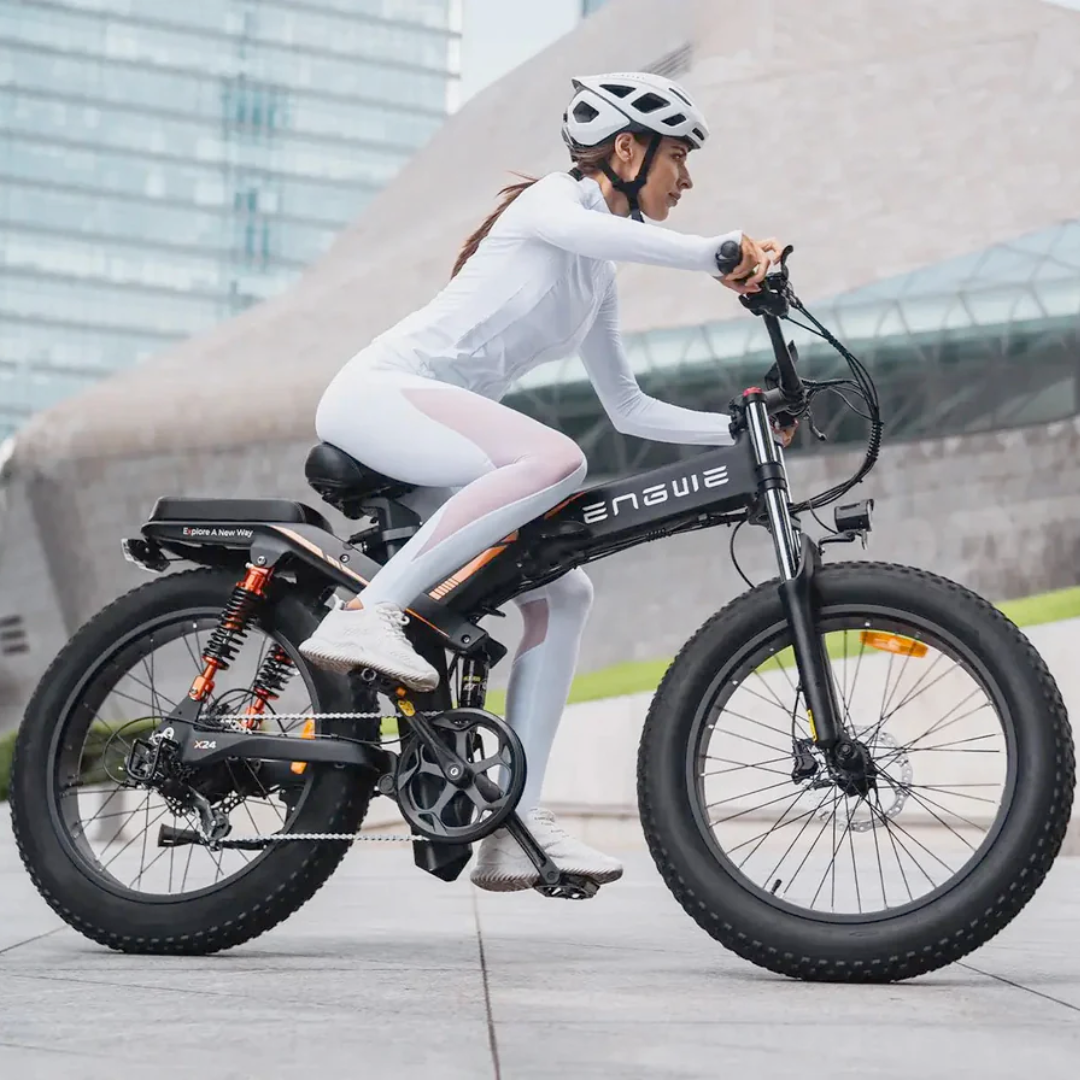 Engwe X24 Grijs Fatbike Zijkant