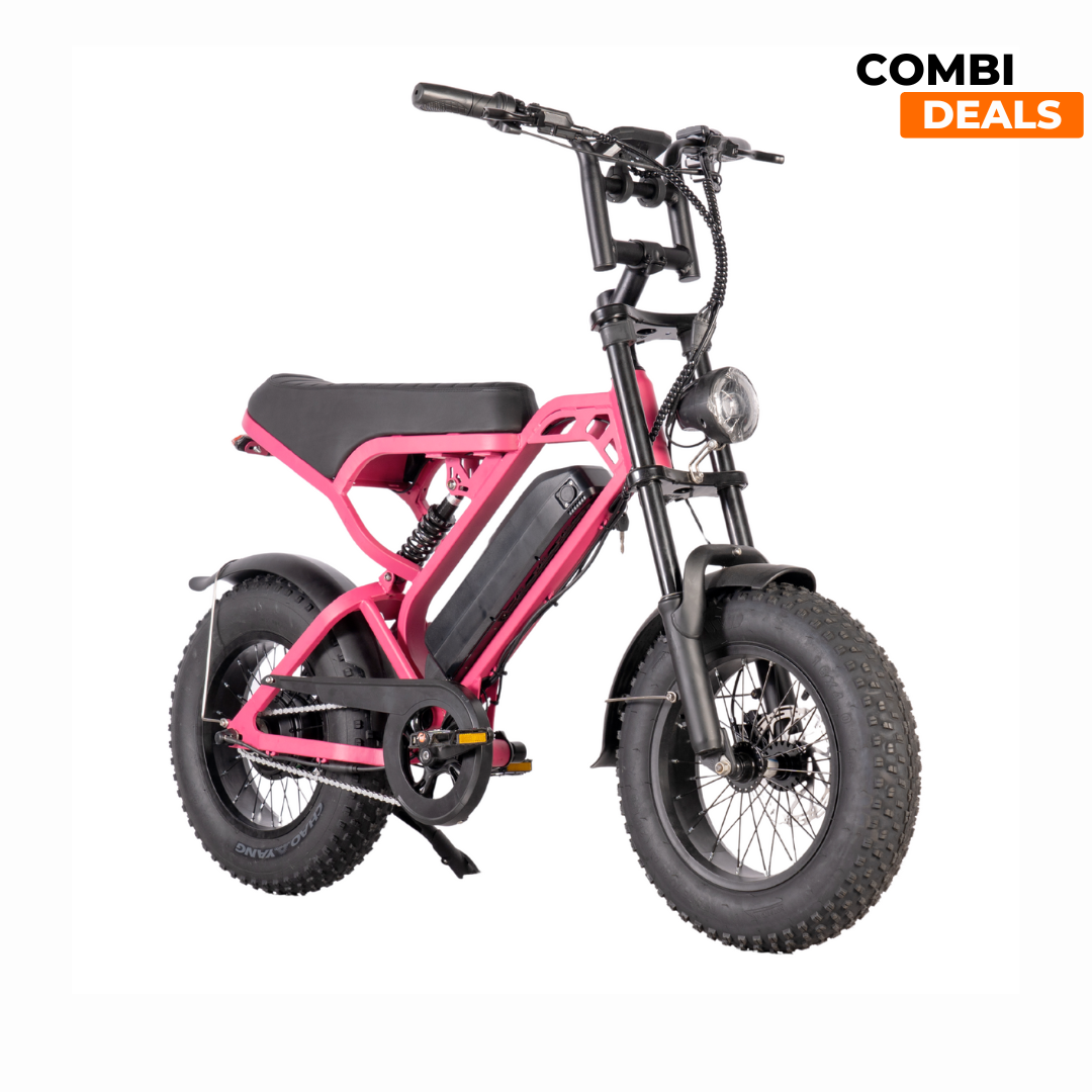 Combi Deal | QM V20 Mini Fatbike 2025 | Roze