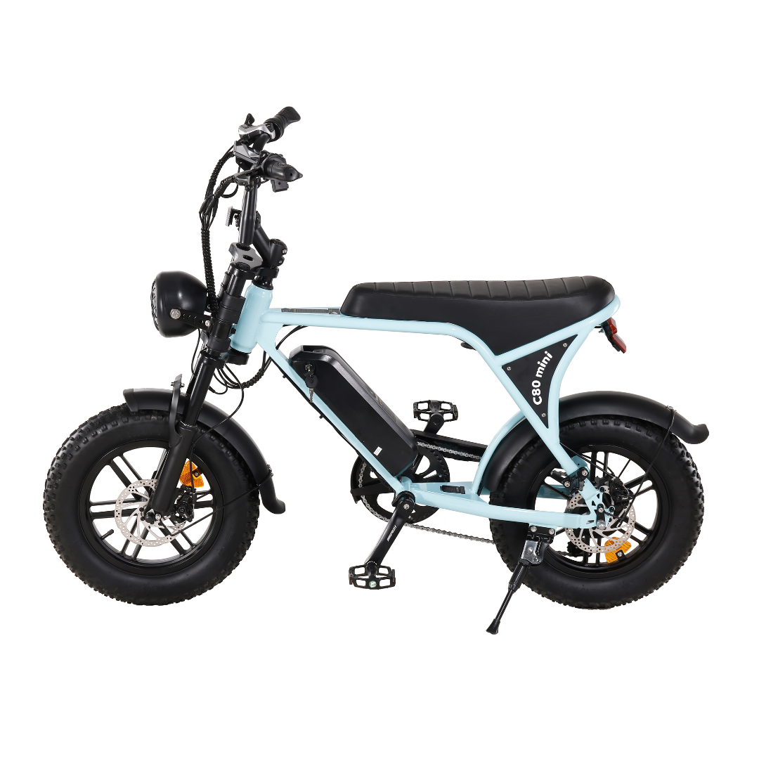 Ouxi C80 Mini Fatbike Baby Blauw | 2025 edition | Combi-deal