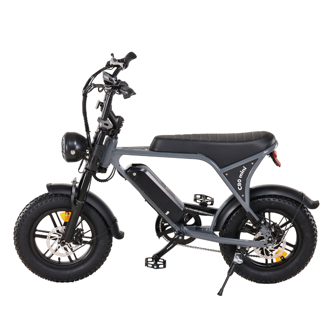 Ouxi C80 Mini Fatbike Grijs | 2025 edition | Combi-deal