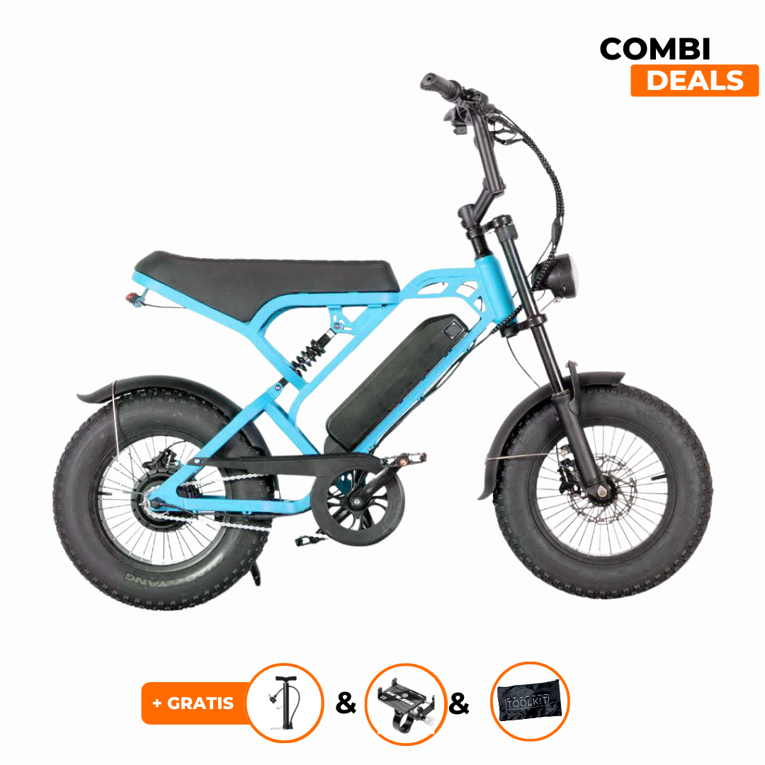 QM V20 Mini Fatbike Blauw