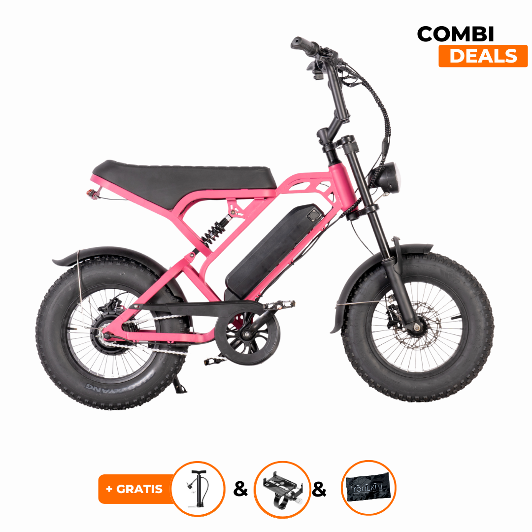 QM V20 Mini Fatbike Roze