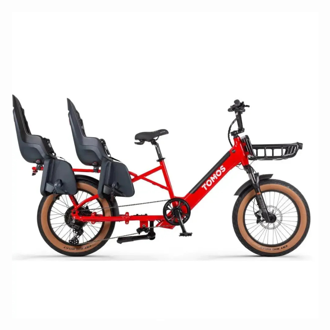 Tomos E-Cargo Rood zitjes