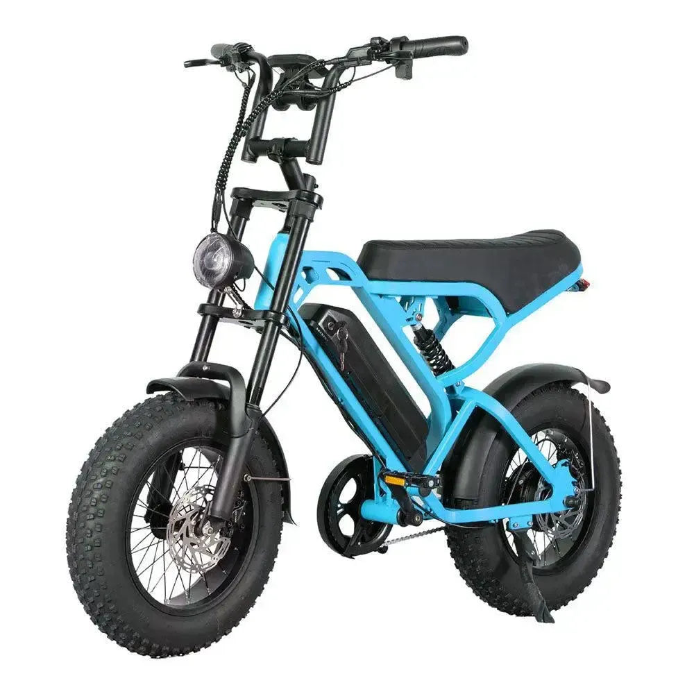 QM Wheel V20 Mini Fatbike Blauw| Bluetooth | 2025 edition | Combi-deal