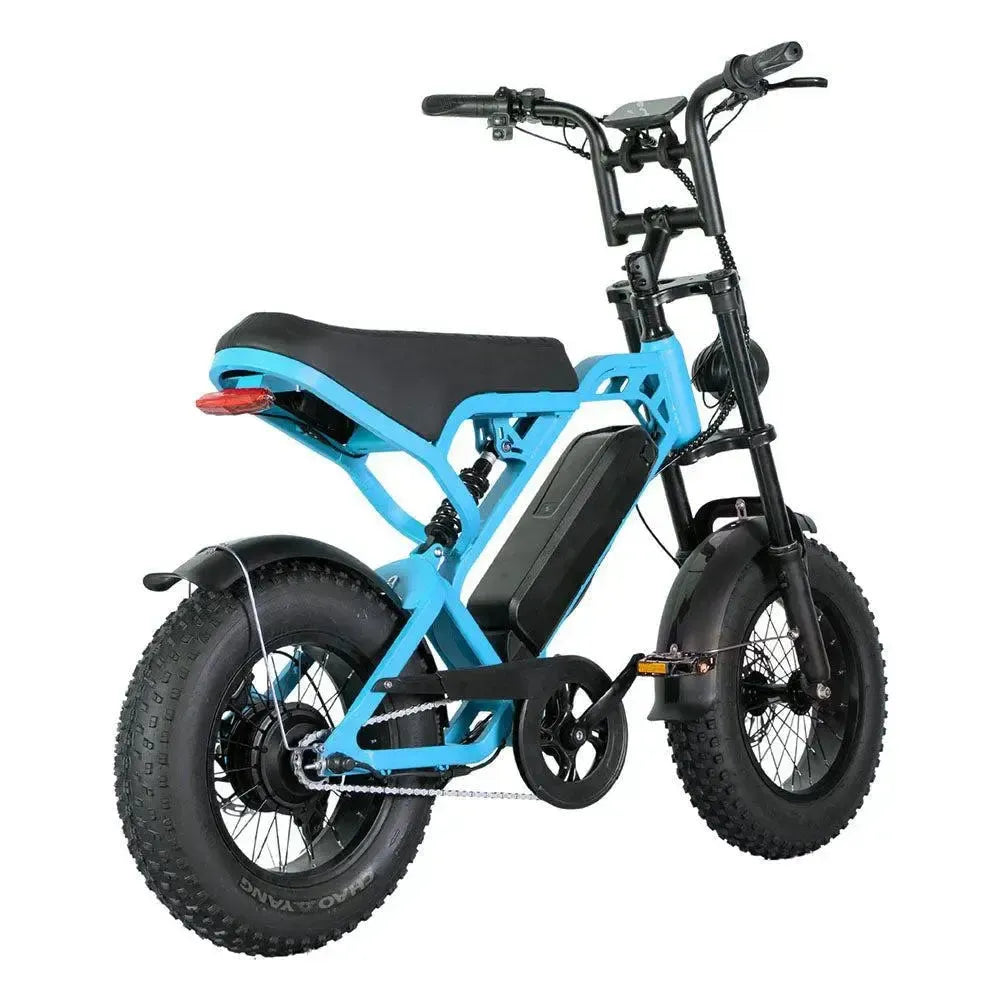 QM Wheel V20 Mini Fatbike Blauw| Bluetooth | 2025 edition | Combi-deal