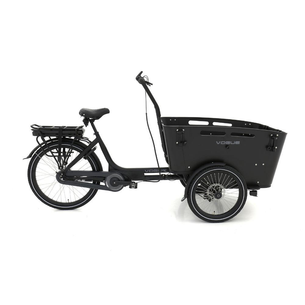 Vogue Carry 3 Mat Zwart | Elektrische Bakfiets