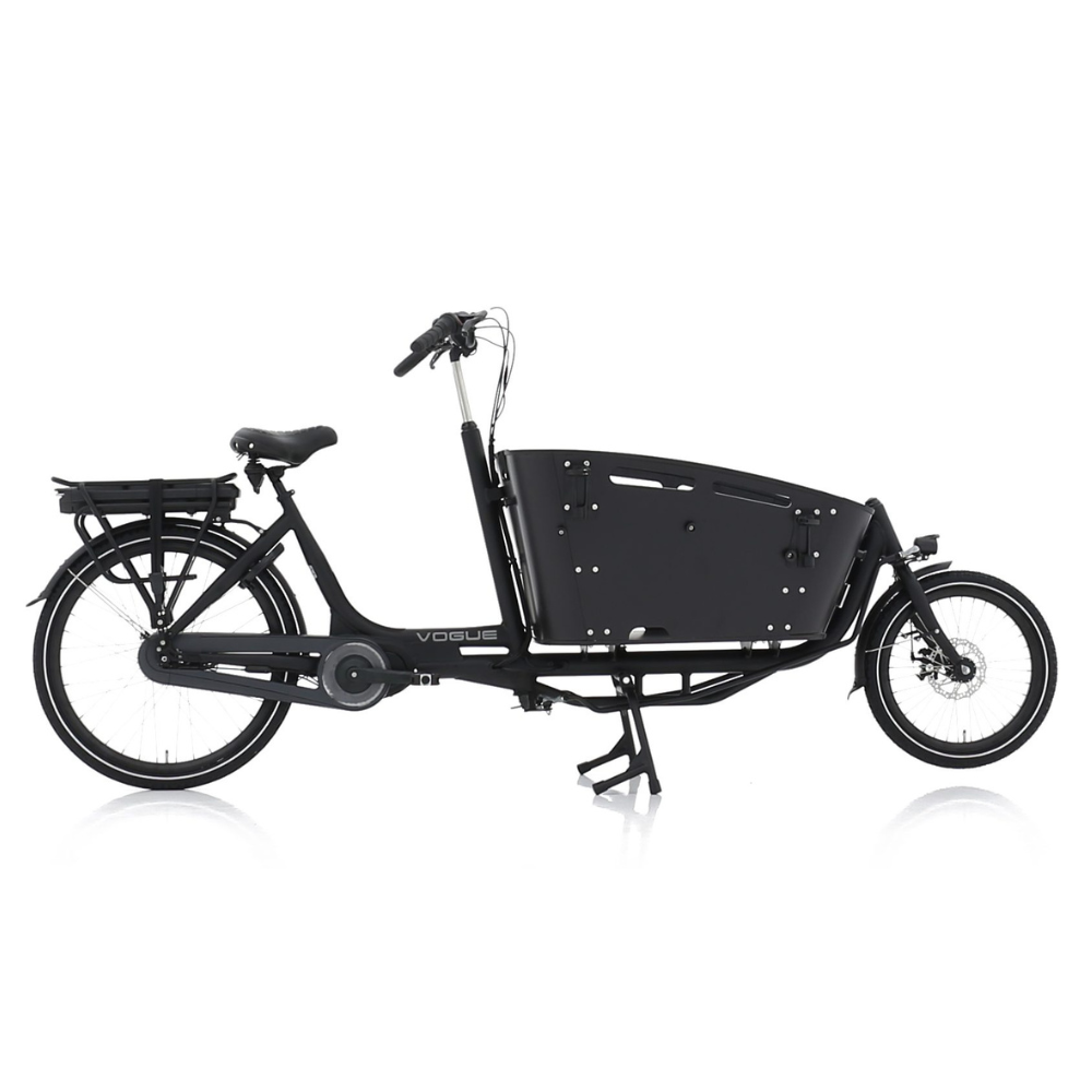 Vogue Carry 2 Mat Zwart | Elektrische Bakfiets