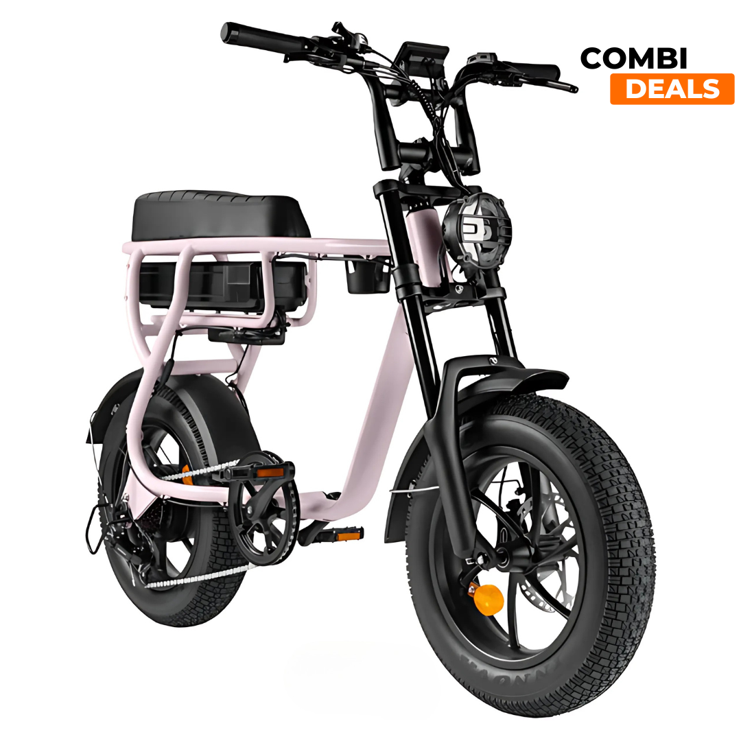 EB16 Mini Fatbike Roze | 2025 edition | Combi-deal