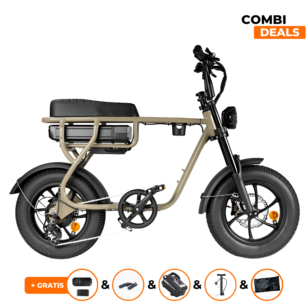 EB16 Mini Fatbike Taupe | 2025 edition | Combi-deal