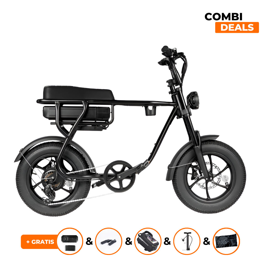 EB16 Mini Fatbike Zwart MOOFA