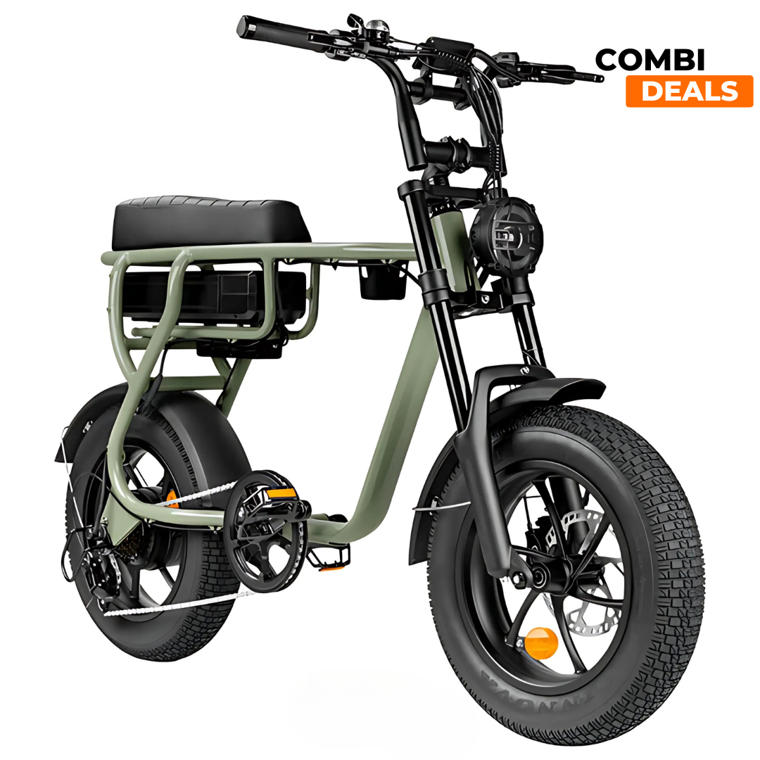 EB16 Mini Fatbike Groen | 2025 edition | Combi-deal