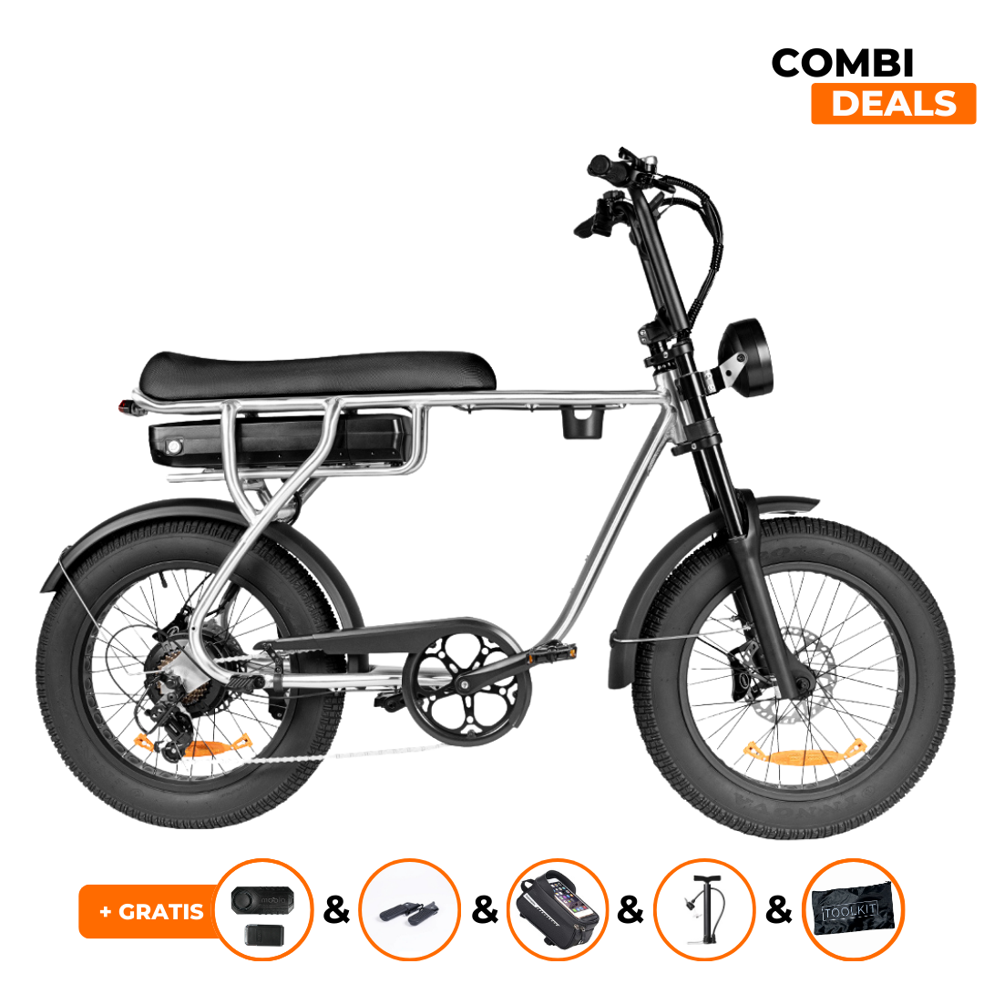 EB20 Zilver | Fatbike | Bekerhouder | 2025 edition | Combi-deal