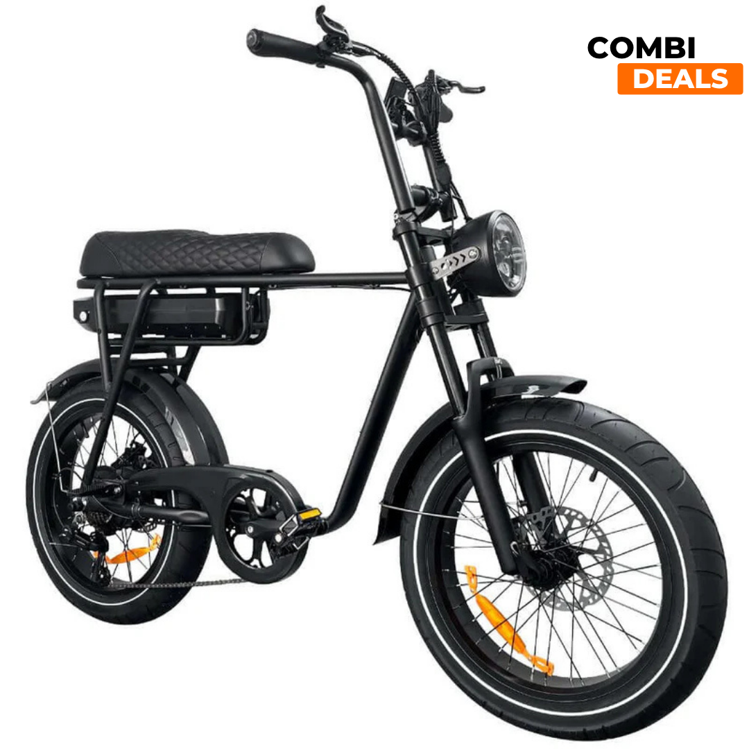 EB2 PRO Zwart | Fatbike | 2025 edition | Combi-deal
