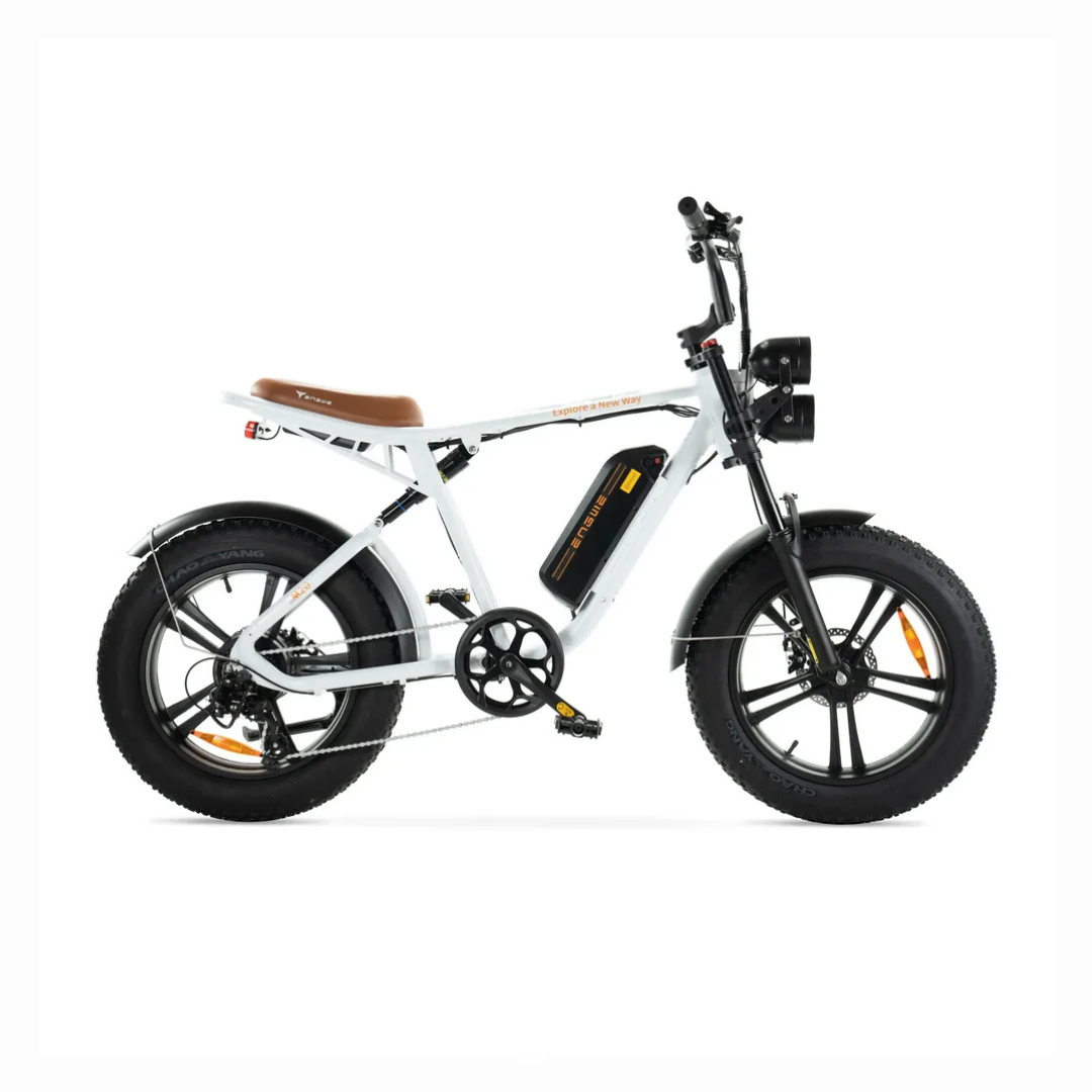 ENGWE M20 fatbike – zijaanzicht met lichtgewicht aluminium frame