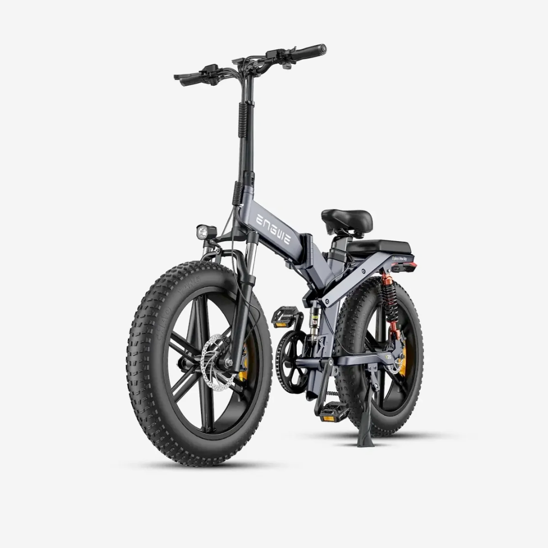 Engwe X20 Grijs Dubbele Accu Fatbike Voorkant