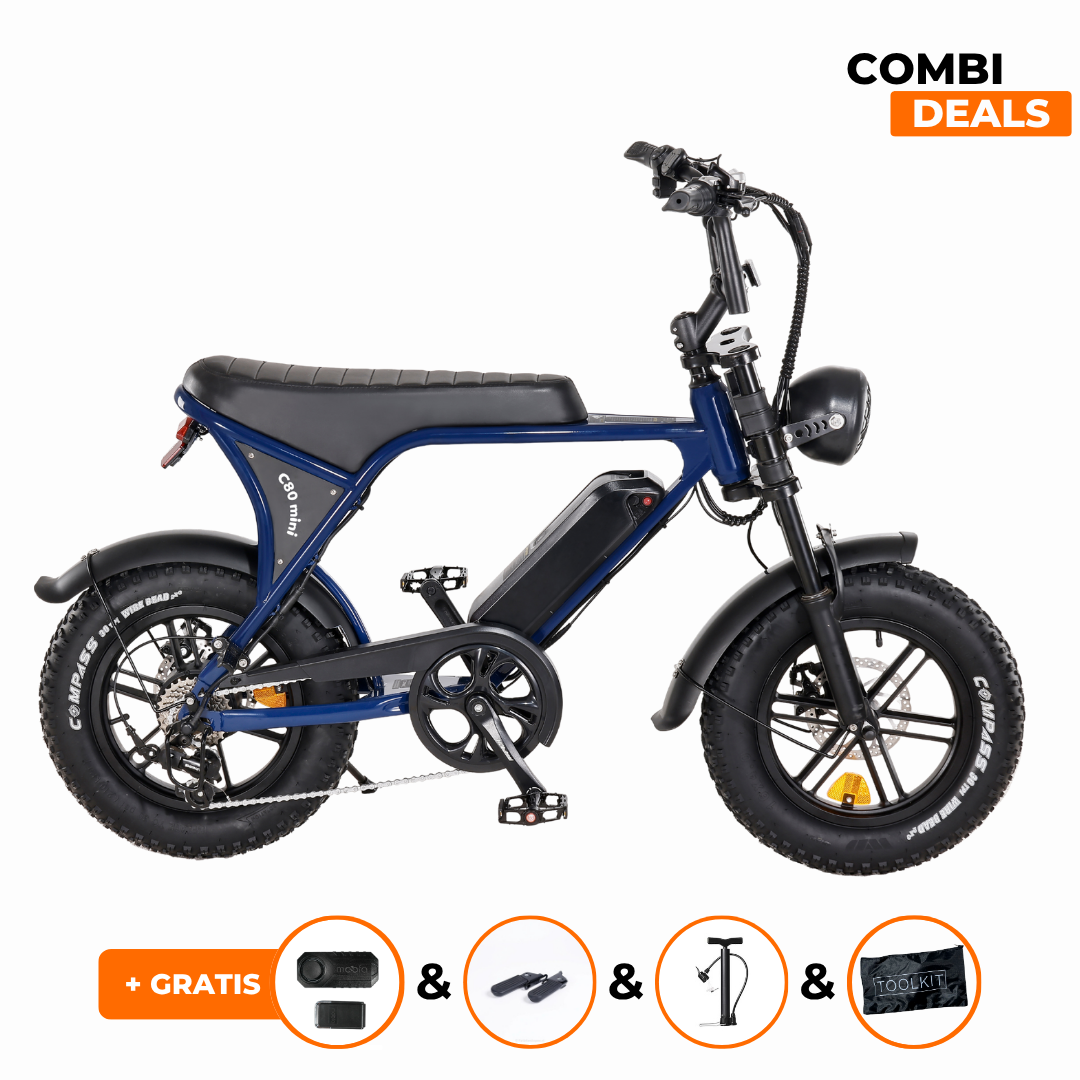 Ouxi C80 Mini Fatbike Blauw