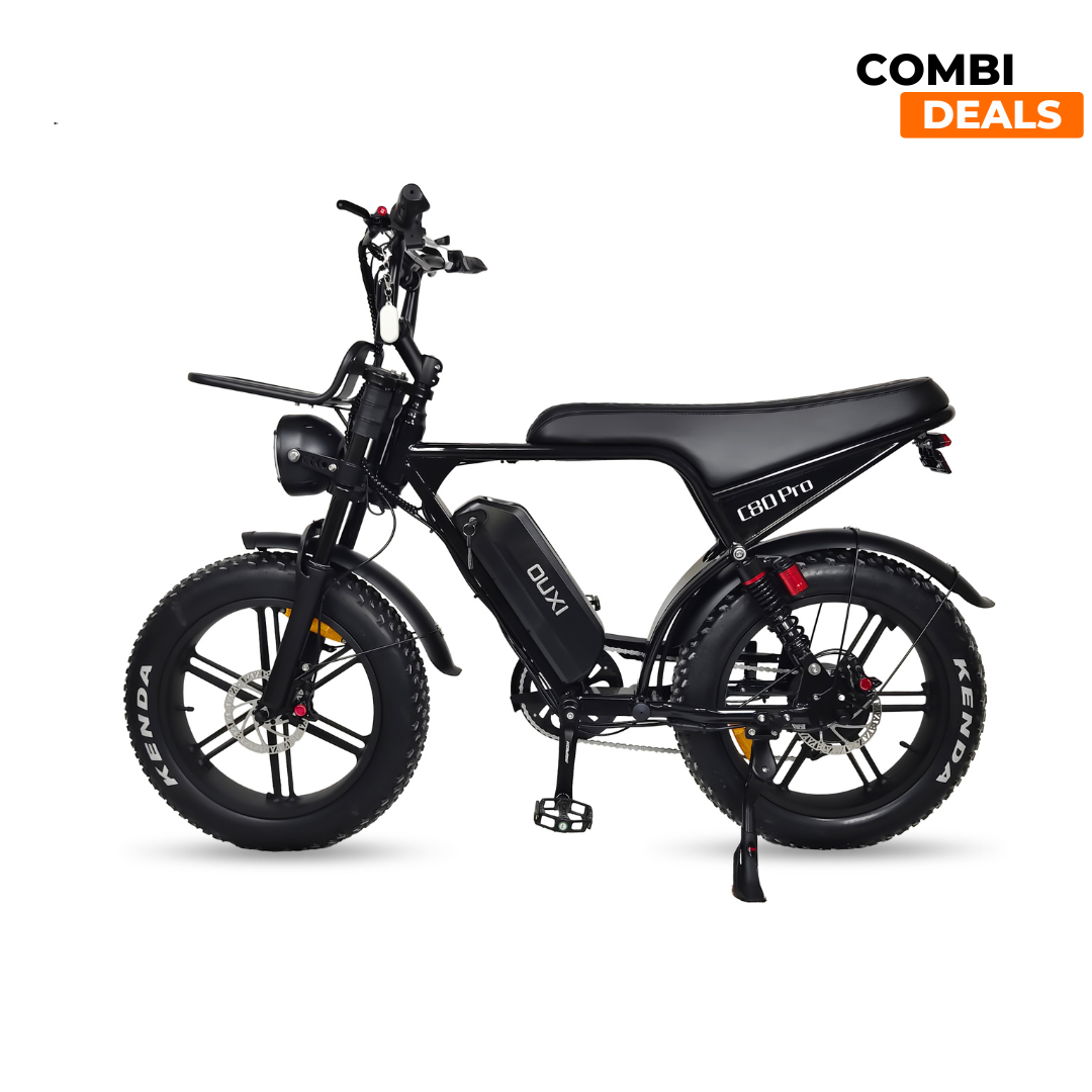 Ouxi C80 Pro Zwart Fatbike - NFC Key | Hydraulische Remmen | 2025 Edition