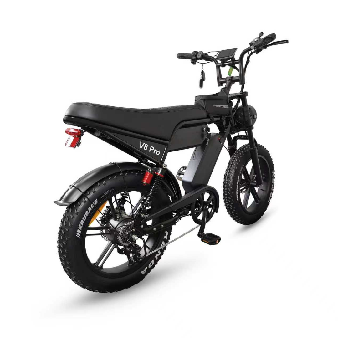 Ouxi V8 Pro Max Zwart Fatbike Dubbele Accu | Hydraulische Remmen | 2025 edition