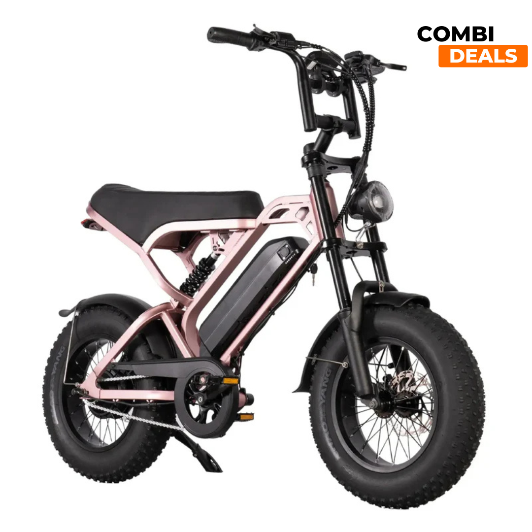 QM Wheel V20 Mini Fatbike Rosé gold | Bluetooth | 2025 edition | Combi-deal