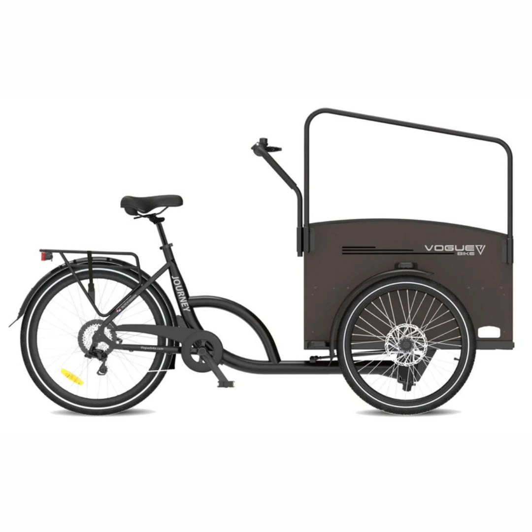 Vogue Journey S Matt Black Black | Elektrische bakfiets
