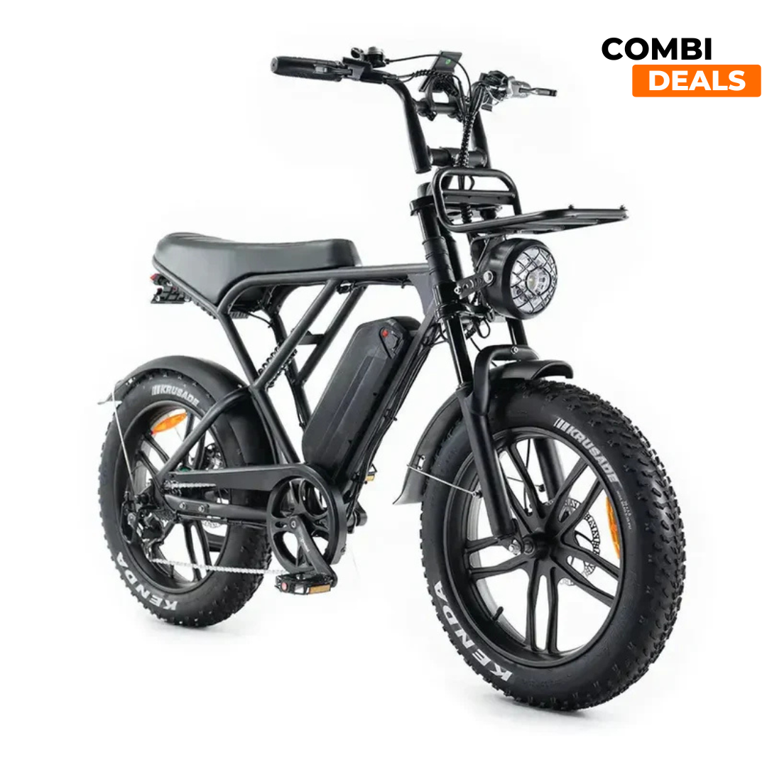 Ouxi H9 3.0 Zwart | Fatbike | 2024 edition | Hydraulische remmen | Combi-deal