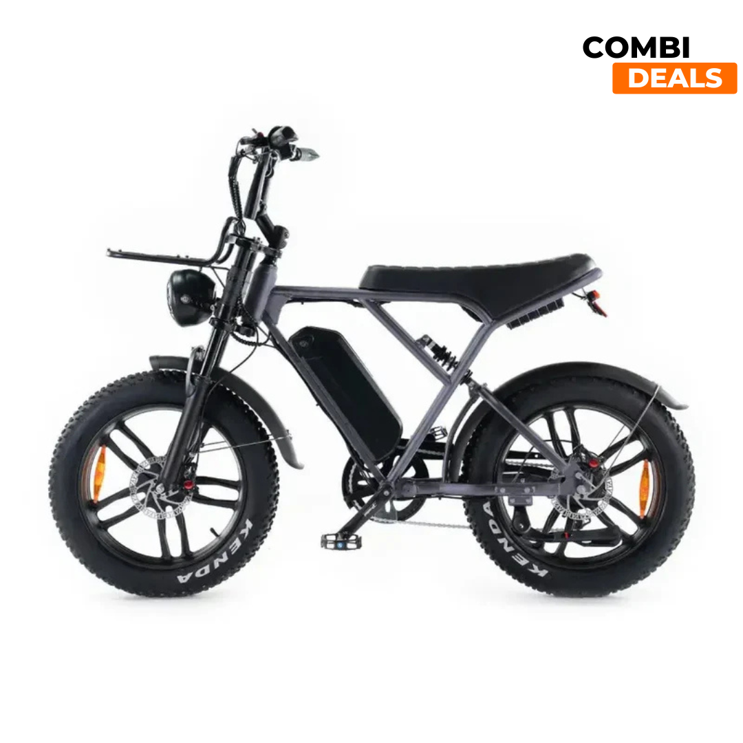 Ouxi H9 3.0 Grijs | Fatbike | 2024 edition | Hydraulische remmen | Combi-deal